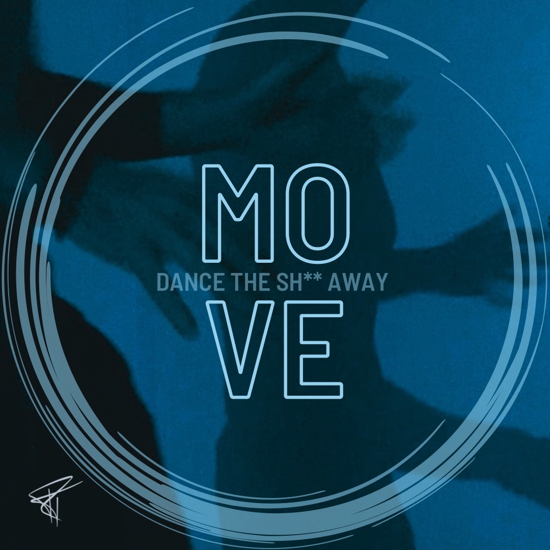 Tanzender Mann mit eigenem Schatten an der Wand. Impulse von Ralf Tiedemann - Klang. Wort. Sinn.