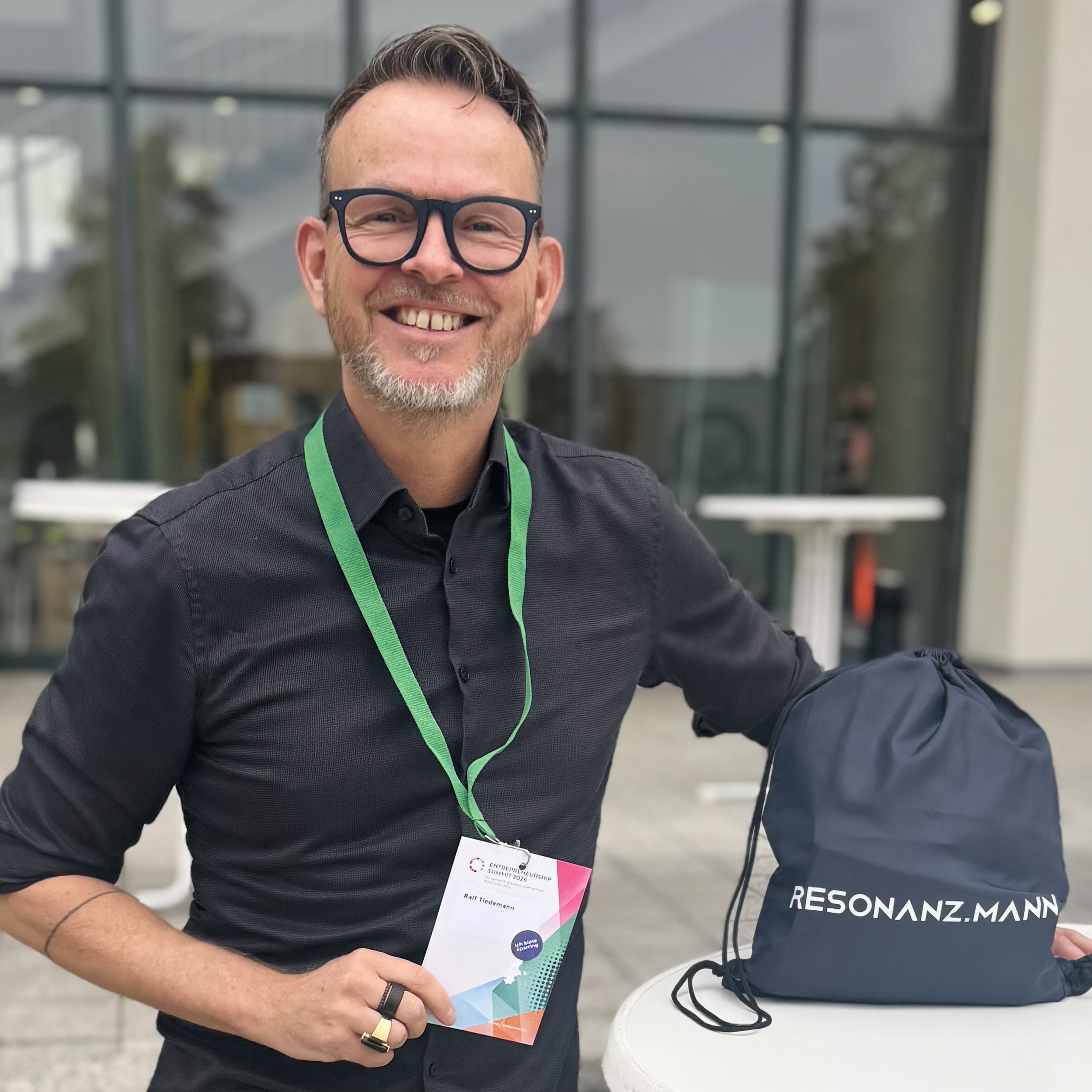 Ralf Tiedemann, Männer-Mentor und Gründer RESONANZ.MANN, beim Entrepreneur Summit 2026 in Berlin